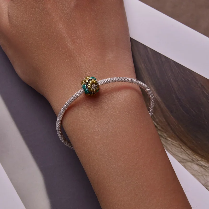 (afbeelding voor) Pandora Style Zonnebloem Bedel - SCC2209 - Bekijken 6