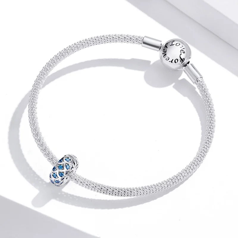(afbeelding voor) Pandora Style Blauwe Elegantie Clip Bedel - SCC1513 - Bekijken 3