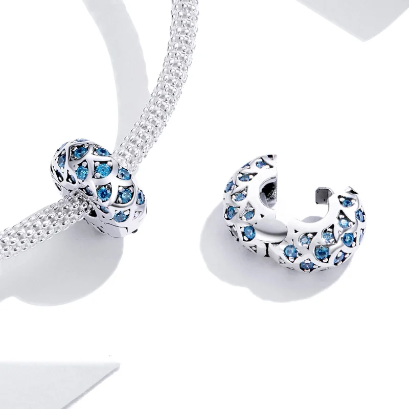 (afbeelding voor) Pandora Style Blauwe Elegantie Clip Bedel - SCC1513 - Bekijken 4