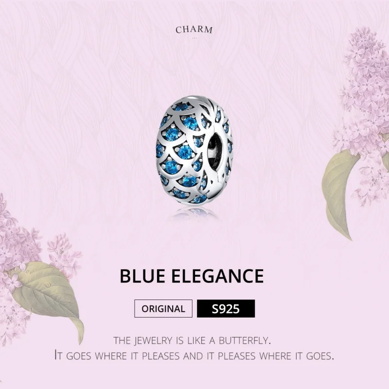 (afbeelding voor) Pandora Style Blauwe Elegantie Clip Bedel - SCC1513 - Bekijken 6