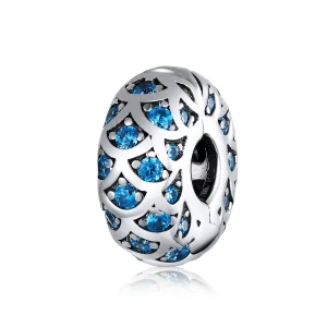 (afbeelding voor) Pandora Style Blauwe Elegantie Clip Bedel - SCC1513