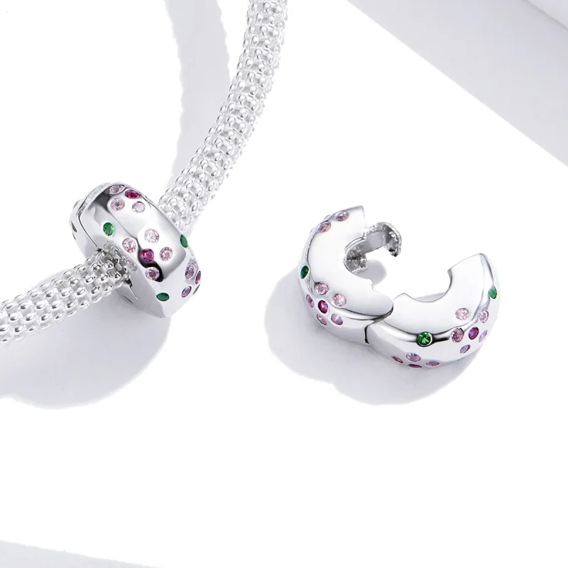 (afbeelding voor) Pandora Style Gecontracteerde bloemen Clip Bedel - BSC245 - Bekijken 2