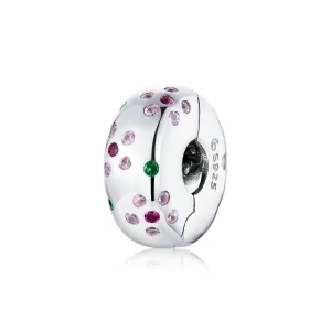 (afbeelding voor) Pandora Style Gecontracteerde bloemen Clip Bedel - BSC245