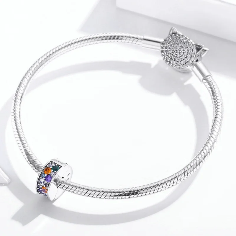 (afbeelding voor) Pandora Style Kleurrijke tuin Clip Bedel - SCC1609 - Bekijken 3