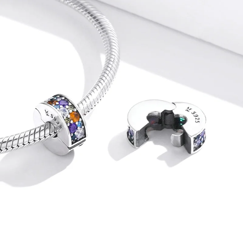 (afbeelding voor) Pandora Style Kleurrijke tuin Clip Bedel - SCC1609 - Bekijken 4