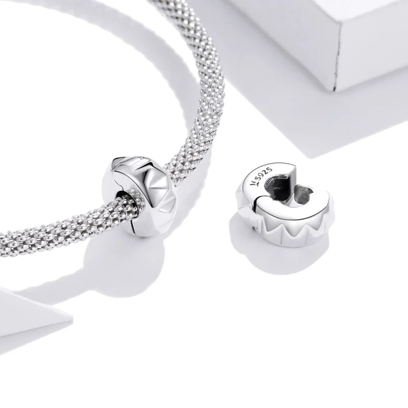 (afbeelding voor) Pandora Style Klinknagel Clip Bedel - SCC1780 - Bekijken 4