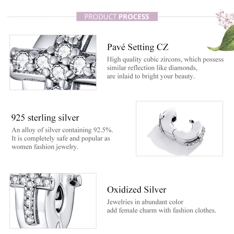 (afbeelding voor) Pandora Style Kruis Clip Bedel - SCC1497 - Bekijken 8