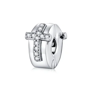 (afbeelding voor) Pandora Style Kruis Clip Bedel - SCC1497