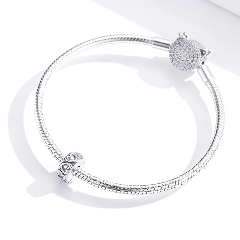 (afbeelding voor) Pandora Style Vintage reliëf Clip Bedel - SCC1557 - Bekijken 3