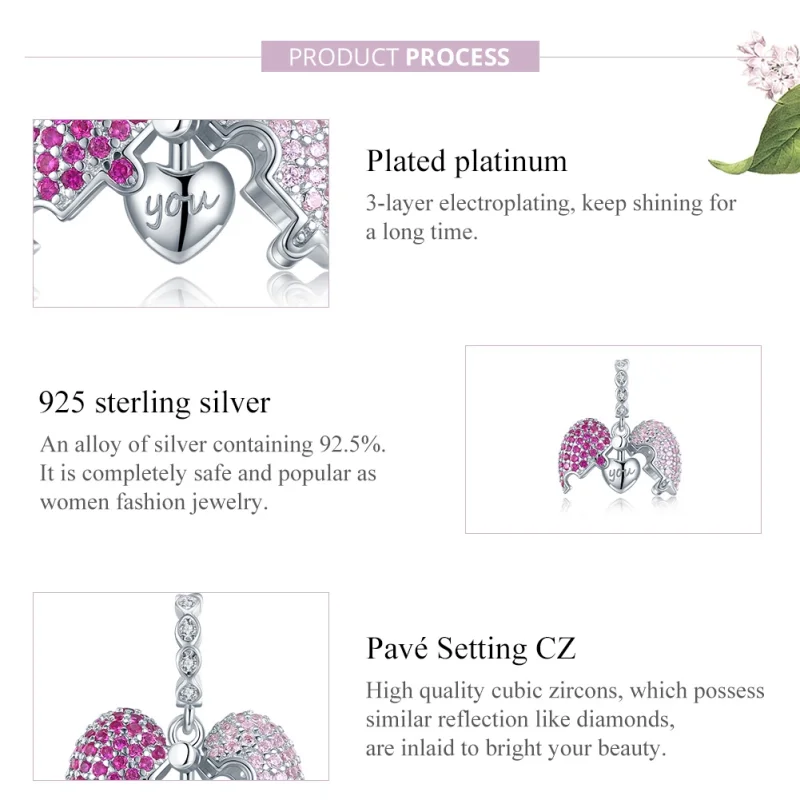 (afbeelding voor) Pandora Style Alleen jij Hangende Bedel - BSC282 - Bekijken 8