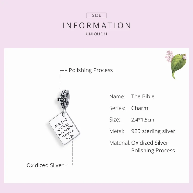 (afbeelding voor) Pandora Style Bijbel Hangende Bedel - SCC1424 - Bekijken 7