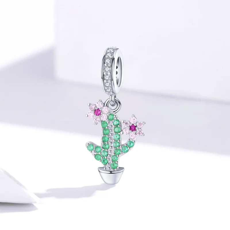 (afbeelding voor) Pandora Style Cactus Hangende Bedel - BSC121 - Bekijken 2
