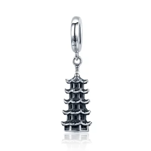 (afbeelding voor) Pandora Style Chinese Toren Hangende Bedel - SCC1544