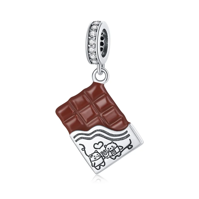 (afbeelding voor) Pandora Style Chocolade liefde Hangende Bedel - SCC1782