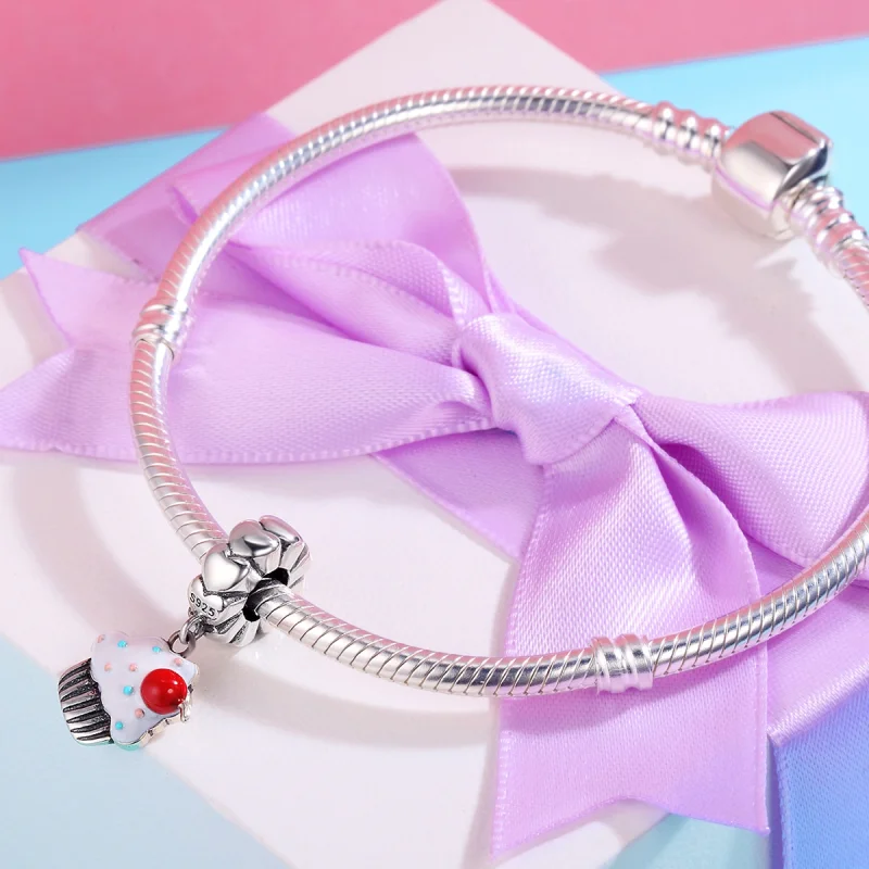 (afbeelding voor) Pandora Style Cupcakes Hangende Bedel - SCC350 - Bekijken 4