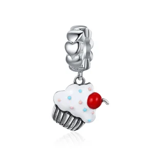 (afbeelding voor) Pandora Style Cupcakes Hangende Bedel - SCC350