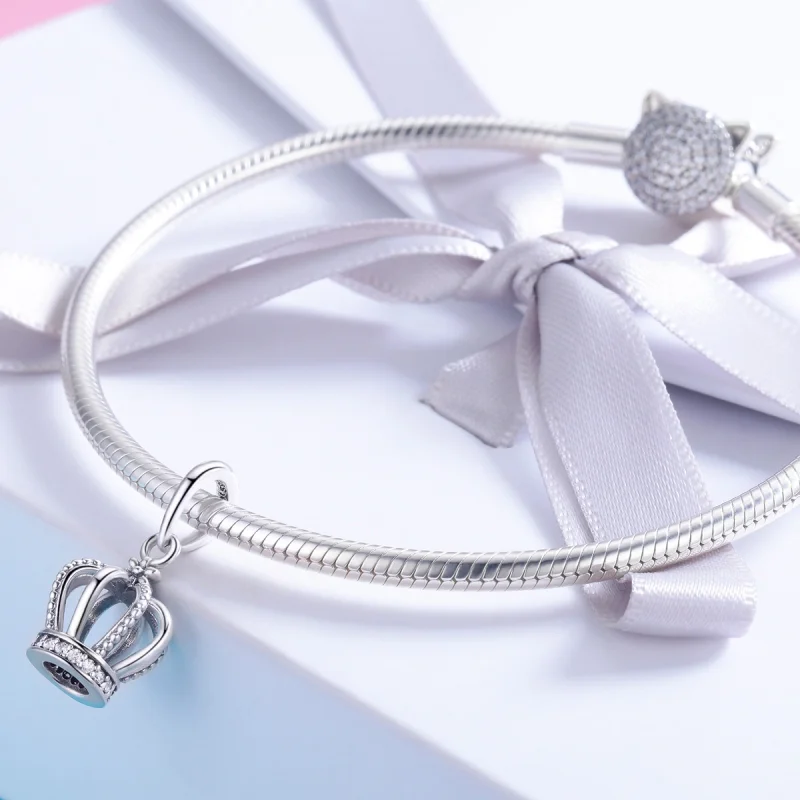 (afbeelding voor) Pandora Style Elegante kroon Hangende Bedel - SCC781 - Bekijken 3