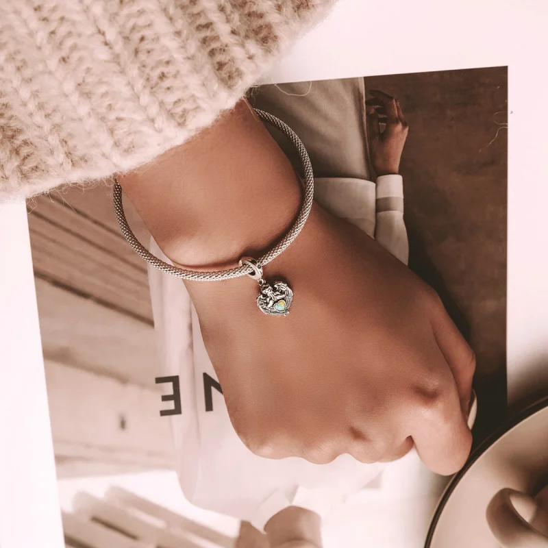 (afbeelding voor) Pandora Style Engel Bid Liefde Hangende Bedel - BSC568 - Bekijken 6