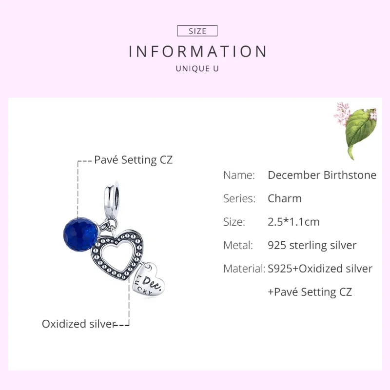 (afbeelding voor) Pandora Style Gelukkig december Hangende Bedel - SCC1721 - Bekijken 6