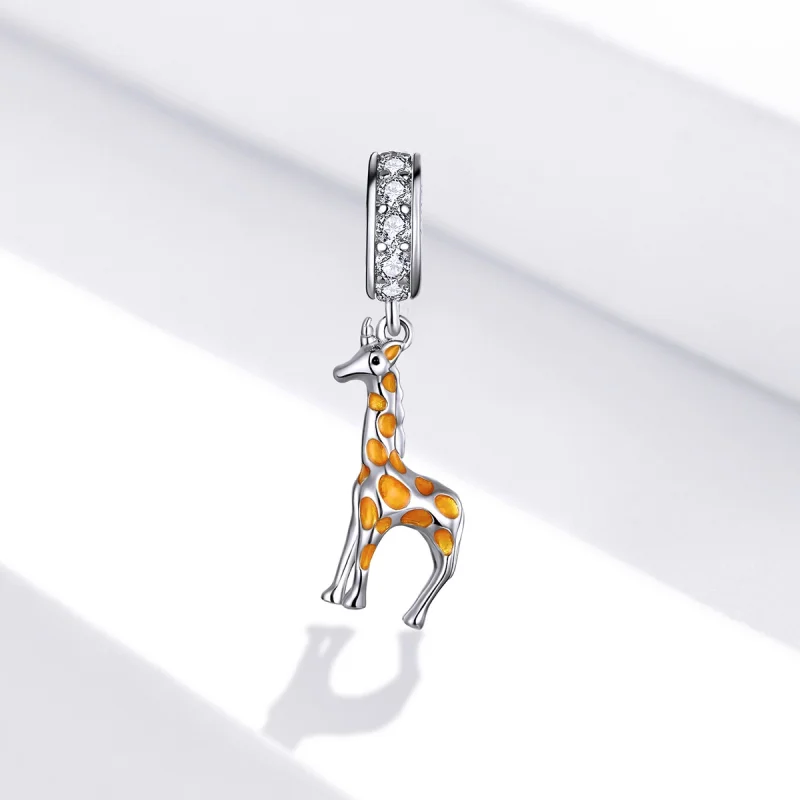 (afbeelding voor) Pandora Style Giraffe Hangende Bedel - BSC258 - Bekijken 2