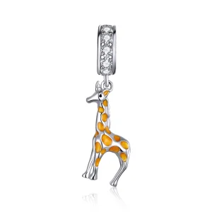(afbeelding voor) Pandora Style Giraffe Hangende Bedel - BSC258