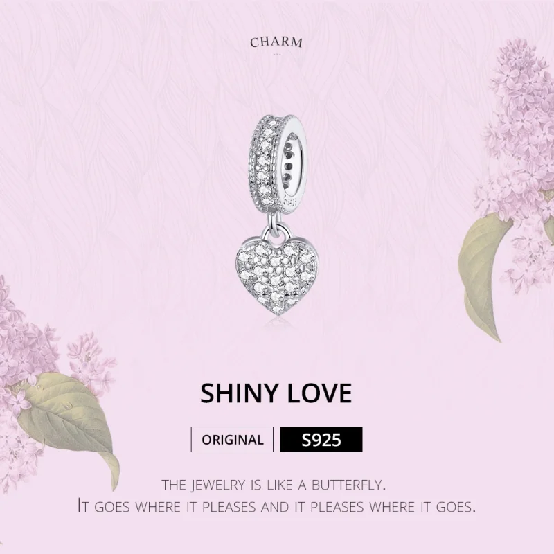 (afbeelding voor) Pandora Style Glanzende liefde Hangende Bedel - BSC211 - Bekijken 5