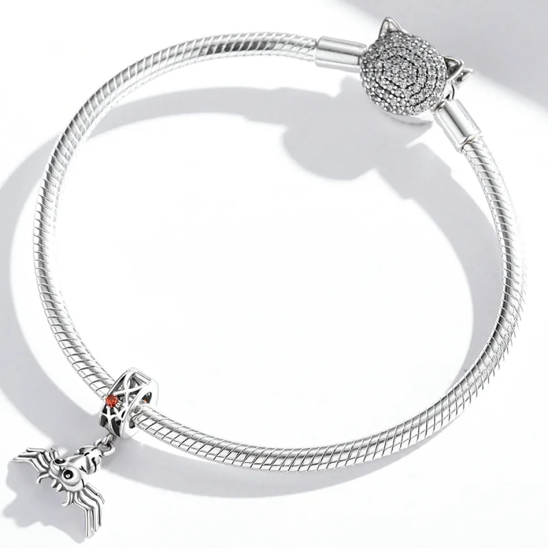 (afbeelding voor) Pandora Style Grappige Spin Hangende Bedel - SCC1959 - Bekijken 4