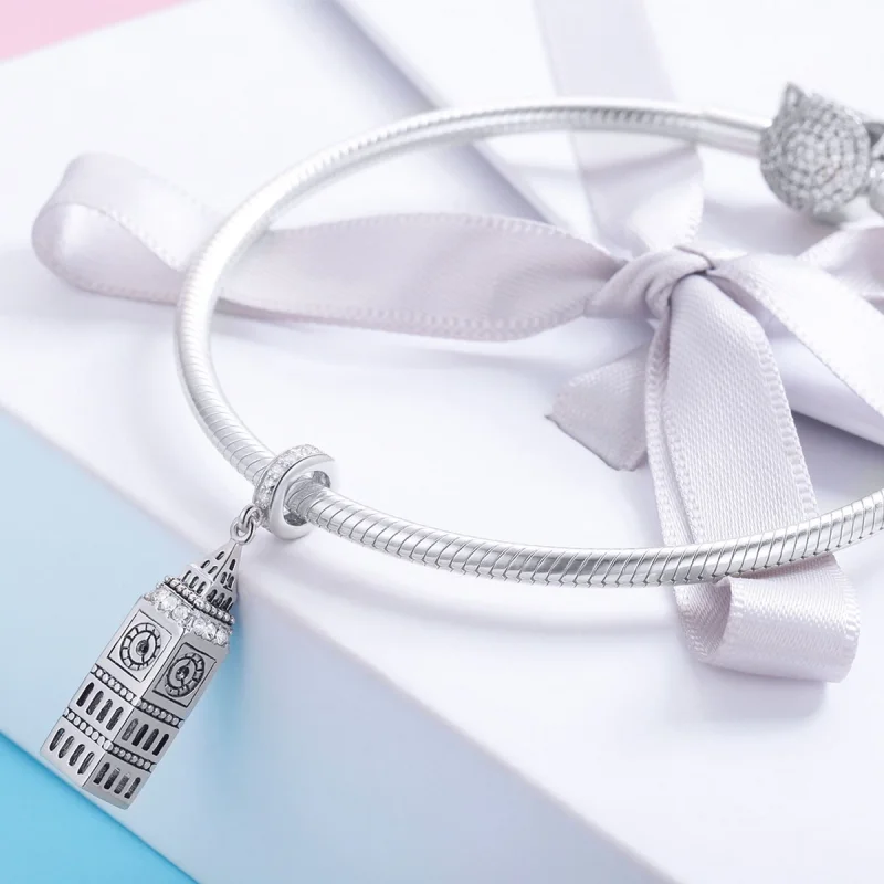 (afbeelding voor) Pandora Style Groot-Brittannië Big Ben Hangende Bedel - SCC868 - Bekijken 4