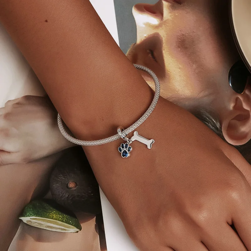 (afbeelding voor) Pandora Style Hondenpoot bot Hangende Bedel - SCC2127 - Bekijken 5