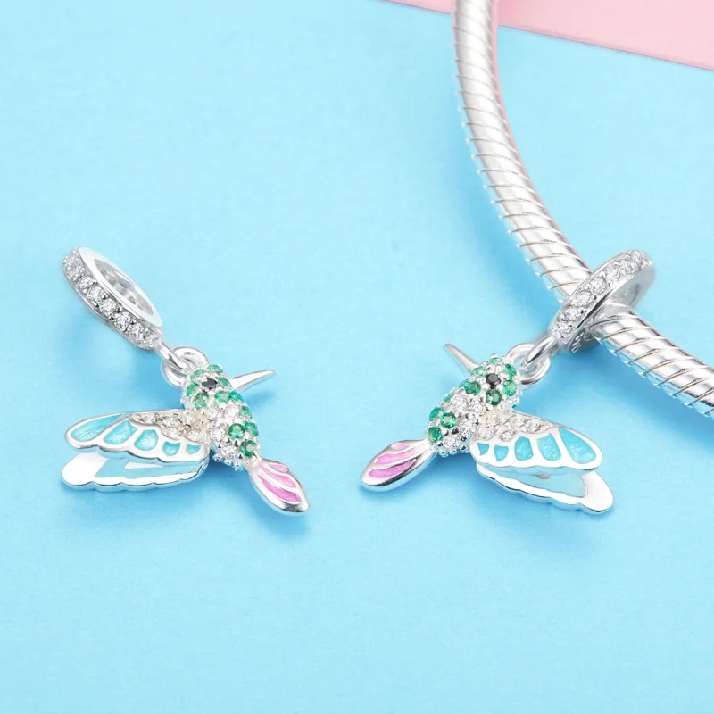 (afbeelding voor) Pandora Style Ijsvogel Hangende Bedel - SCC991 - Bekijken 3