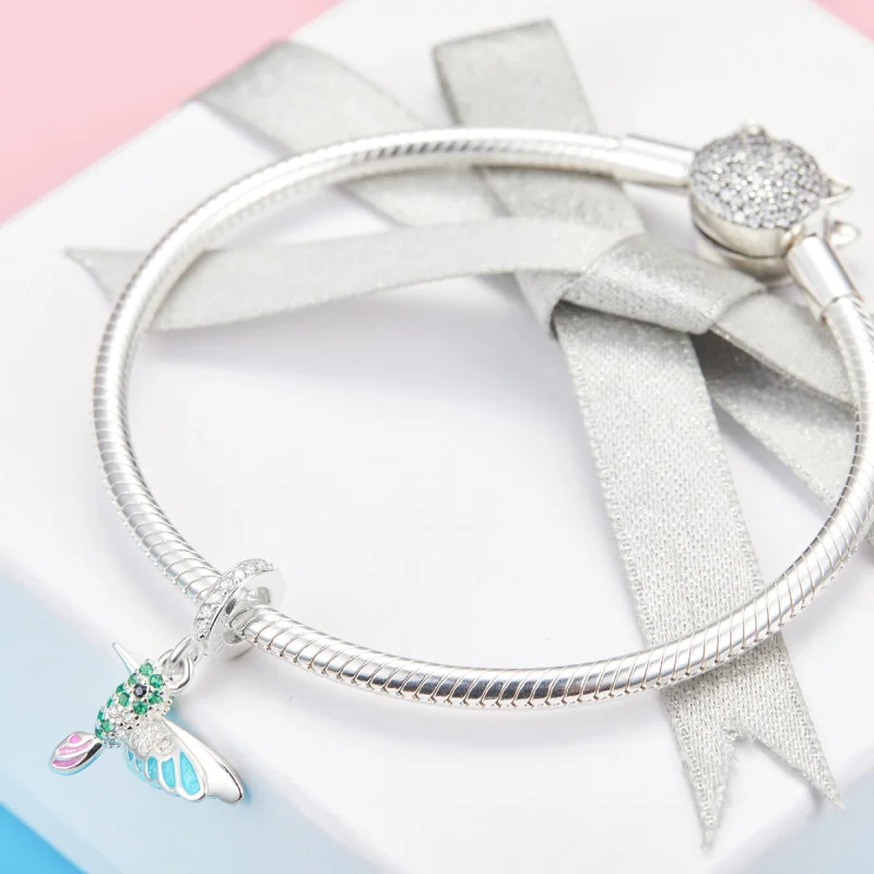 (afbeelding voor) Pandora Style Ijsvogel Hangende Bedel - SCC991 - Bekijken 4