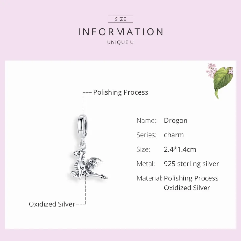 (afbeelding voor) Pandora Style Jij bent magische draak Hangende Bedel - SCC1322 - Bekijken 7