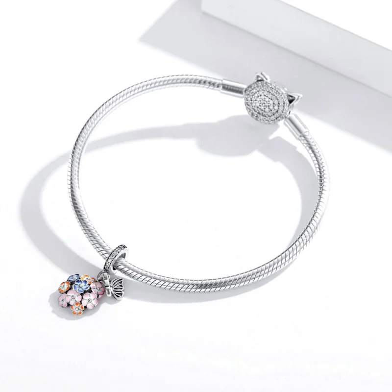 (afbeelding voor) Pandora Style Kleurrijke tuin Hangende Bedel - SCC1702 - Bekijken 3