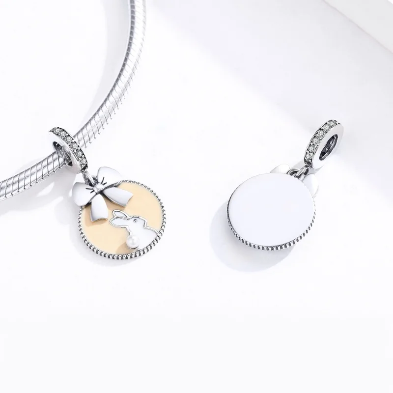 (afbeelding voor) Pandora Style Konijn Hangende Bedel - SCC1439 - Bekijken 3