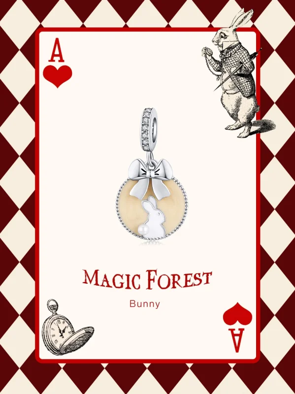 (afbeelding voor) Pandora Style Konijn Hangende Bedel - SCC1439 - Bekijken 6