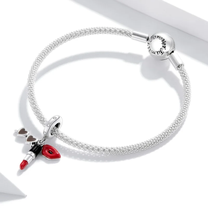 (afbeelding voor) Pandora Style Lippenstift en zonnebril Hangende Bedel - BSC346 - Bekijken 2