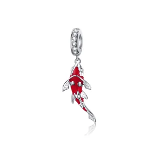 Pandora Style Lucky Koi Hangende Bedel - BSC085 (afbeelding voor) Pandora Style Lucky Koi Hangende Bedel - BSC085