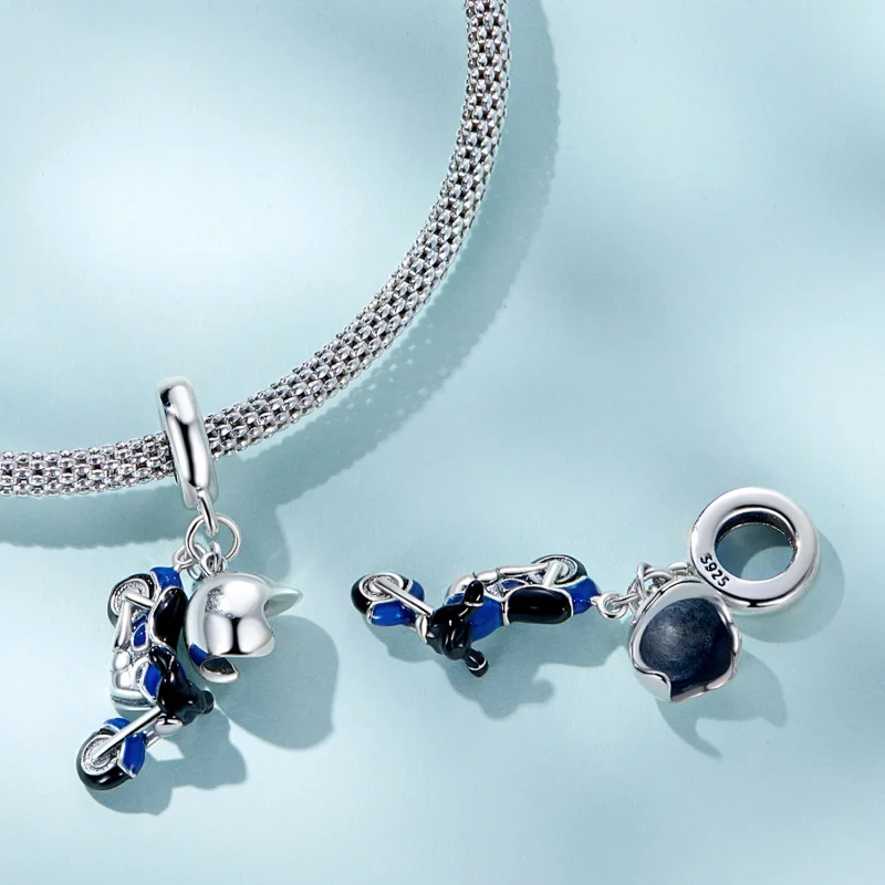 (afbeelding voor) Pandora Style Motorfiets Hangende Bedel - SCC2364 - Bekijken 4