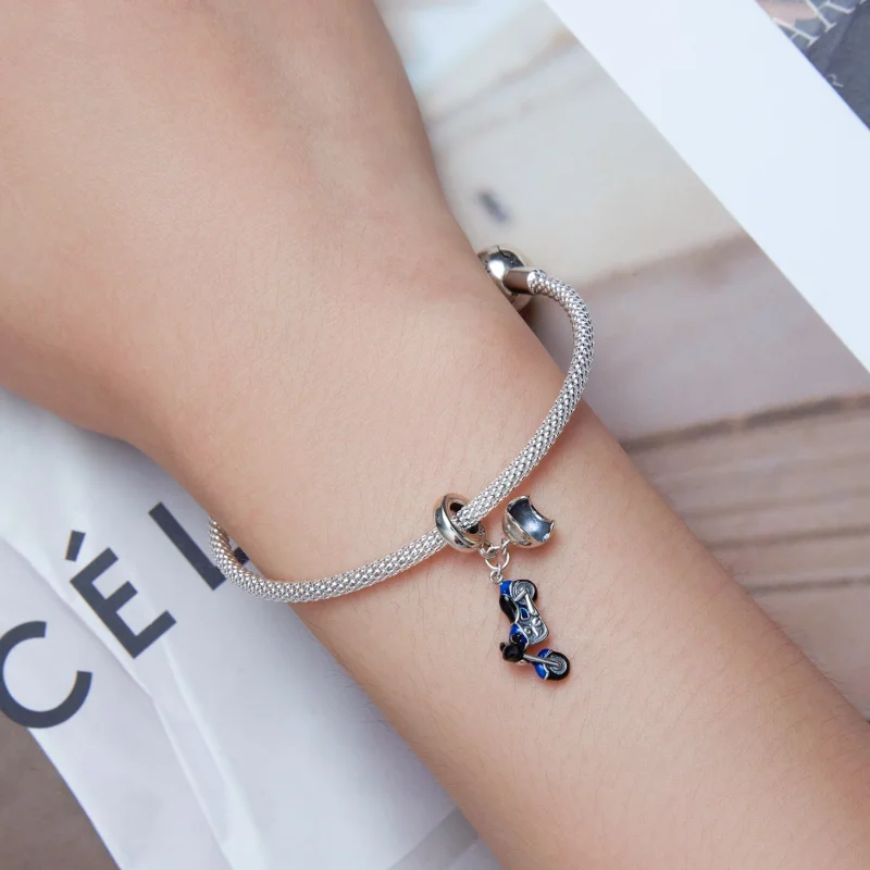 (afbeelding voor) Pandora Style Motorfiets Hangende Bedel - SCC2364 - Bekijken 5