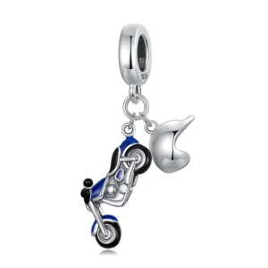 (afbeelding voor) Pandora Style Motorfiets Hangende Bedel - SCC2364