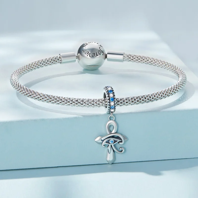 (afbeelding voor) Pandora Style Oog van Horus aan het kruis Hangende Bedel - SCC2371 - Bekijken 3