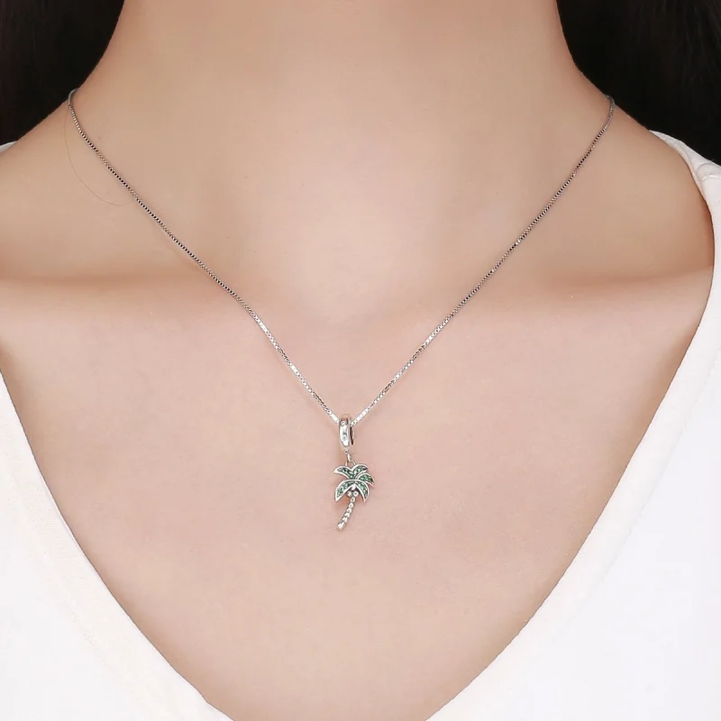 (afbeelding voor) Pandora Style Palmboom Hangende Bedel - SCC697 - Bekijken 5