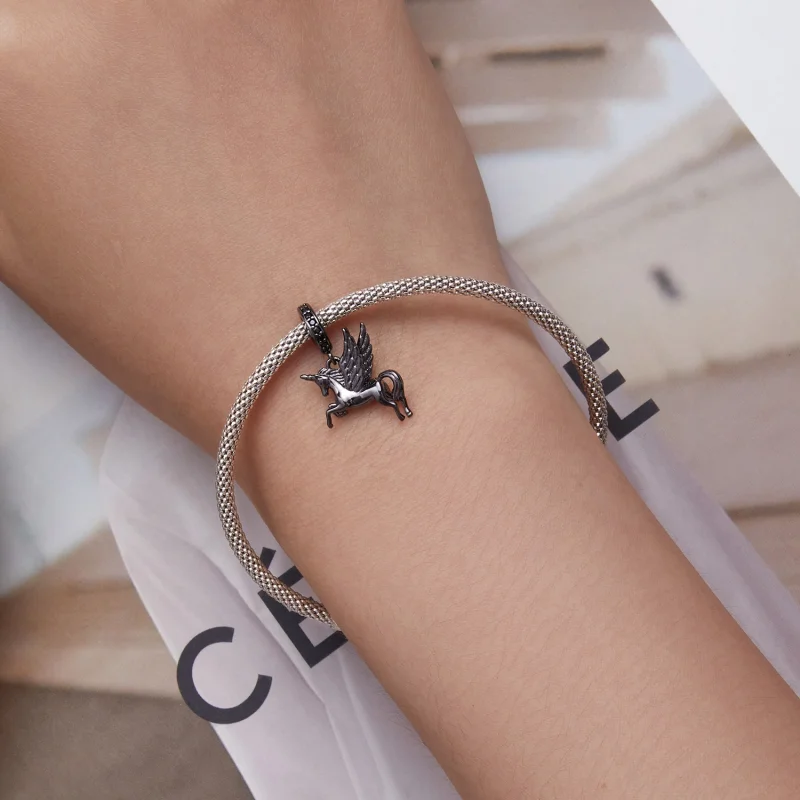 (afbeelding voor) Pandora Style Pegasus Hangende Bedel - SCC2389 - Bekijken 5