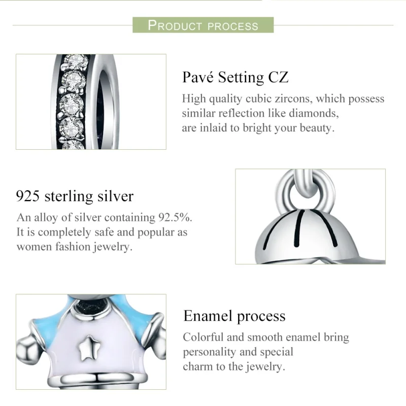 (afbeelding voor) Pandora Style Perfect leven kleine babyjongen Hangende Bedel - SCC544 - Bekijken 7