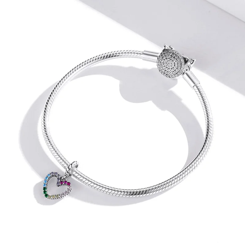 (afbeelding voor) Pandora Style regenboog liefde Hangende Bedel - SCC1851 - Bekijken 3
