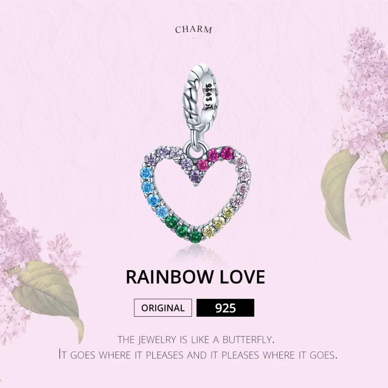 (afbeelding voor) Pandora Style regenboog liefde Hangende Bedel - SCC1851 - Bekijken 7