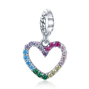 Pandora Style regenboog liefde Hangende Bedel - SCC1851 (afbeelding voor) Pandora Style regenboog liefde Hangende Bedel - SCC1851