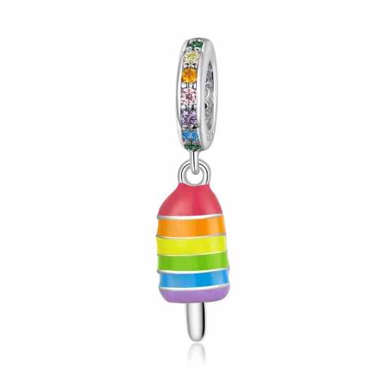 (afbeelding voor) Pandora Style Regenboogijs Hangende Bedel - BSC351