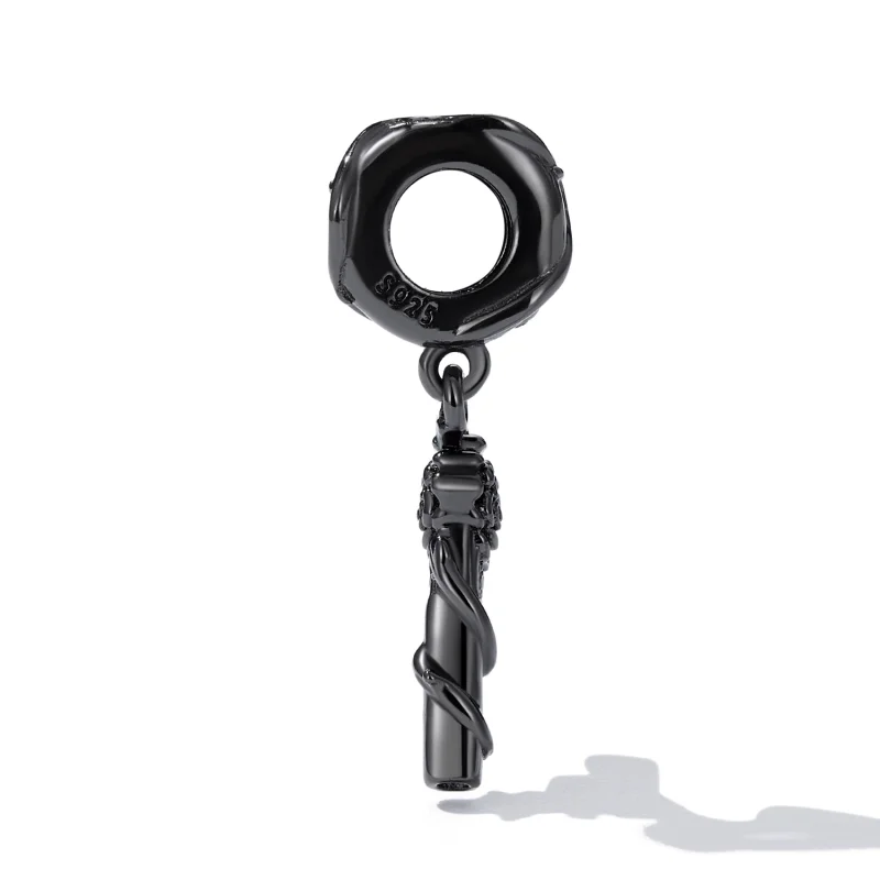 (afbeelding voor) Pandora Style Rose Pistool Hangende Bedel - SCC2241 - Bekijken 3