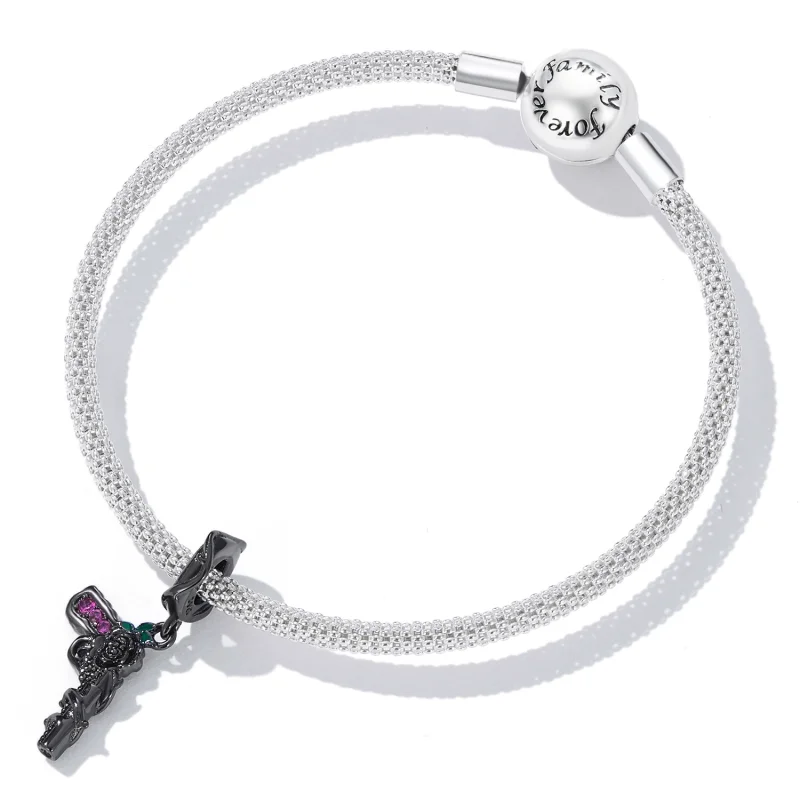(afbeelding voor) Pandora Style Rose Pistool Hangende Bedel - SCC2241 - Bekijken 5